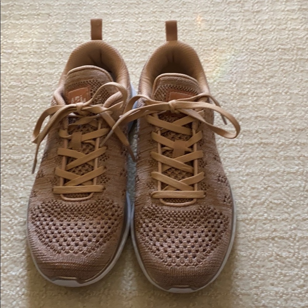 Gorgeous APL rose gold sneakers. Techloom Pro.